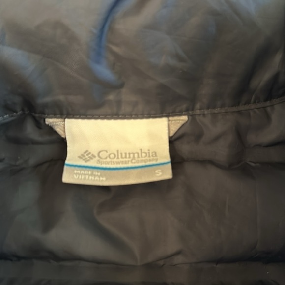 Columbia 650 down blue and yellow puffer jacket size small - Picture 3 of 10